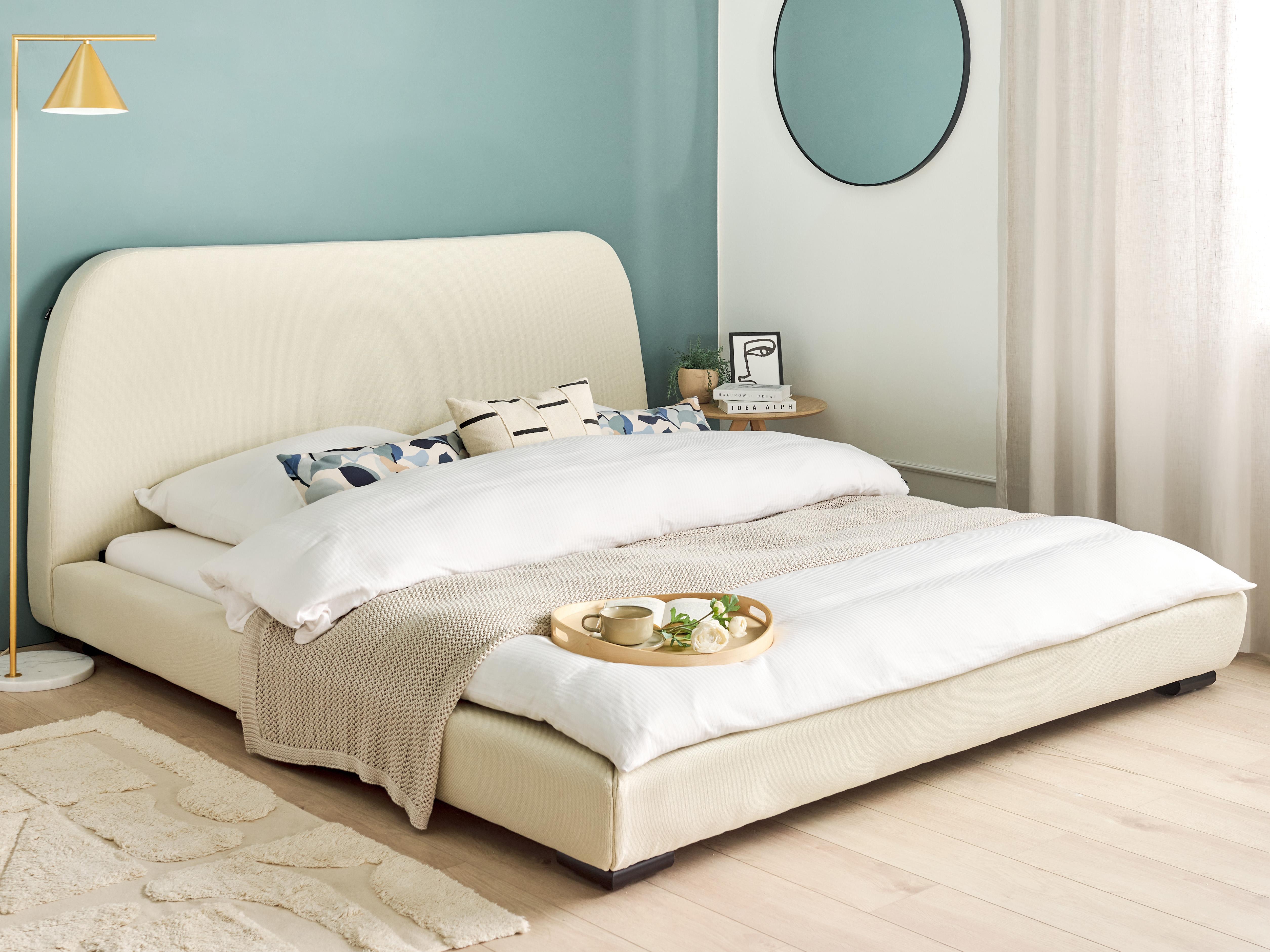 Waterbed Stof ROISEL 180 x 200 cm Lichtbeige
