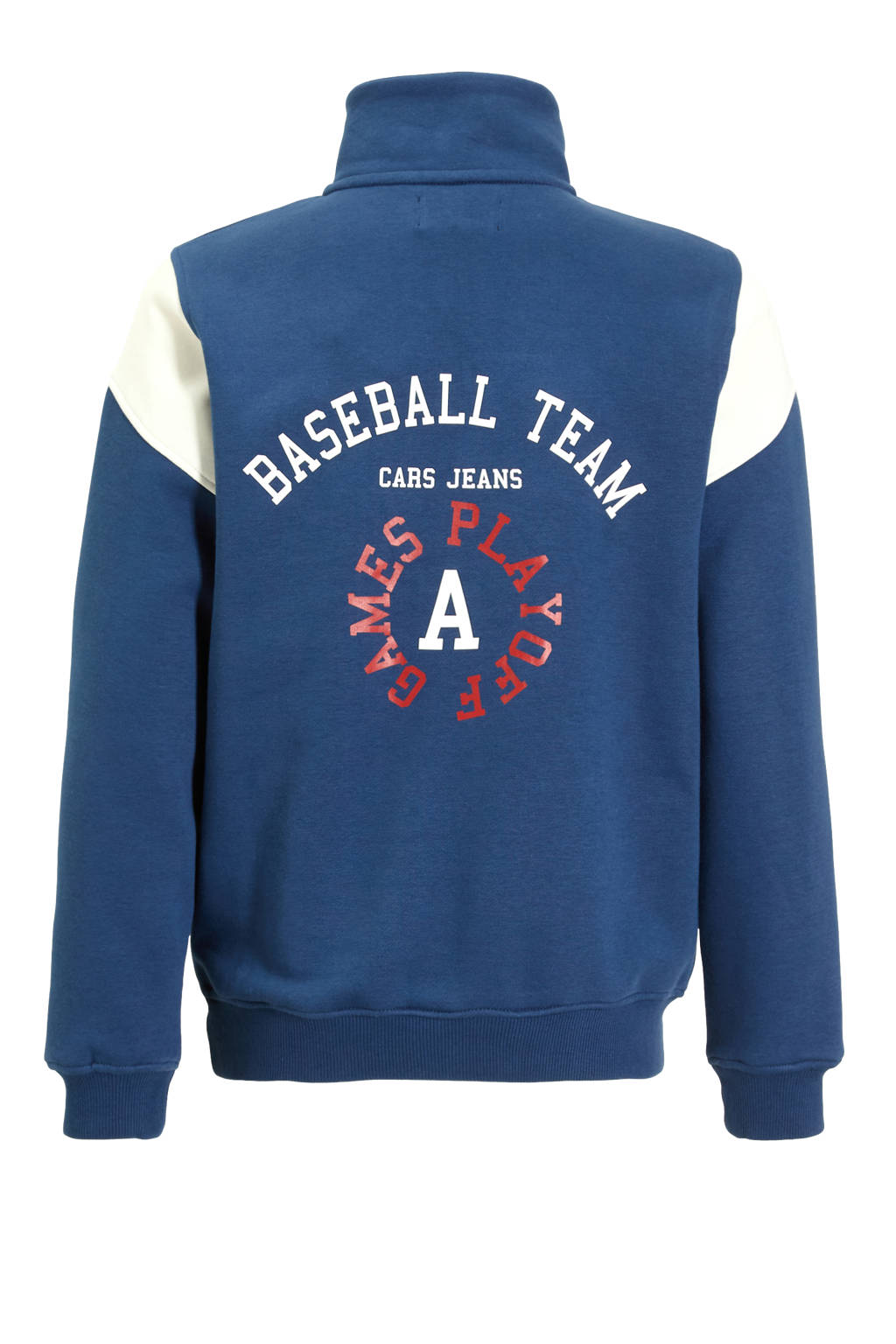 Cars sweater COSTNER met backprint donkerblauw/offwhite