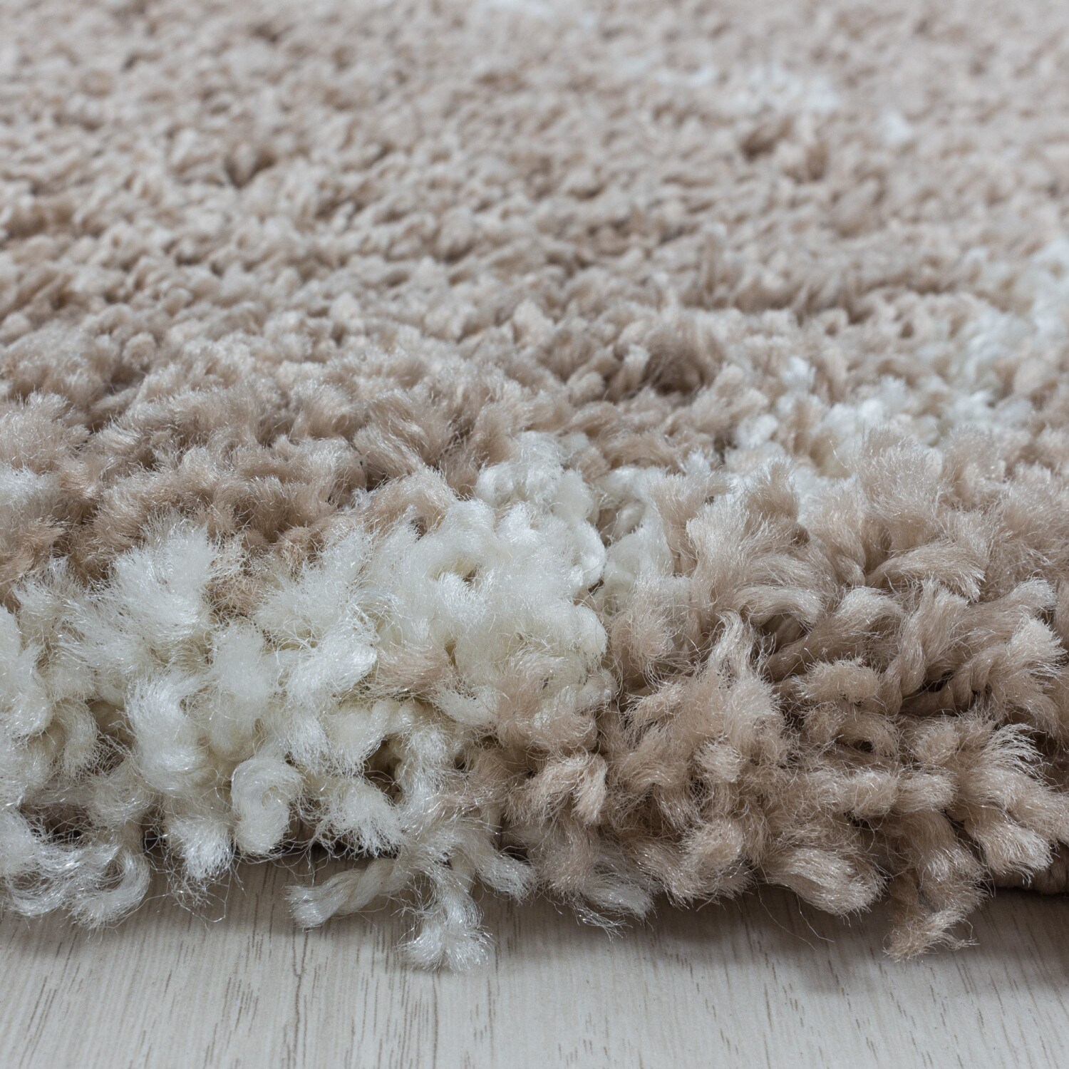 Stilvoller Runde Designer Hochflor Teppich | Skandinavisches Flair