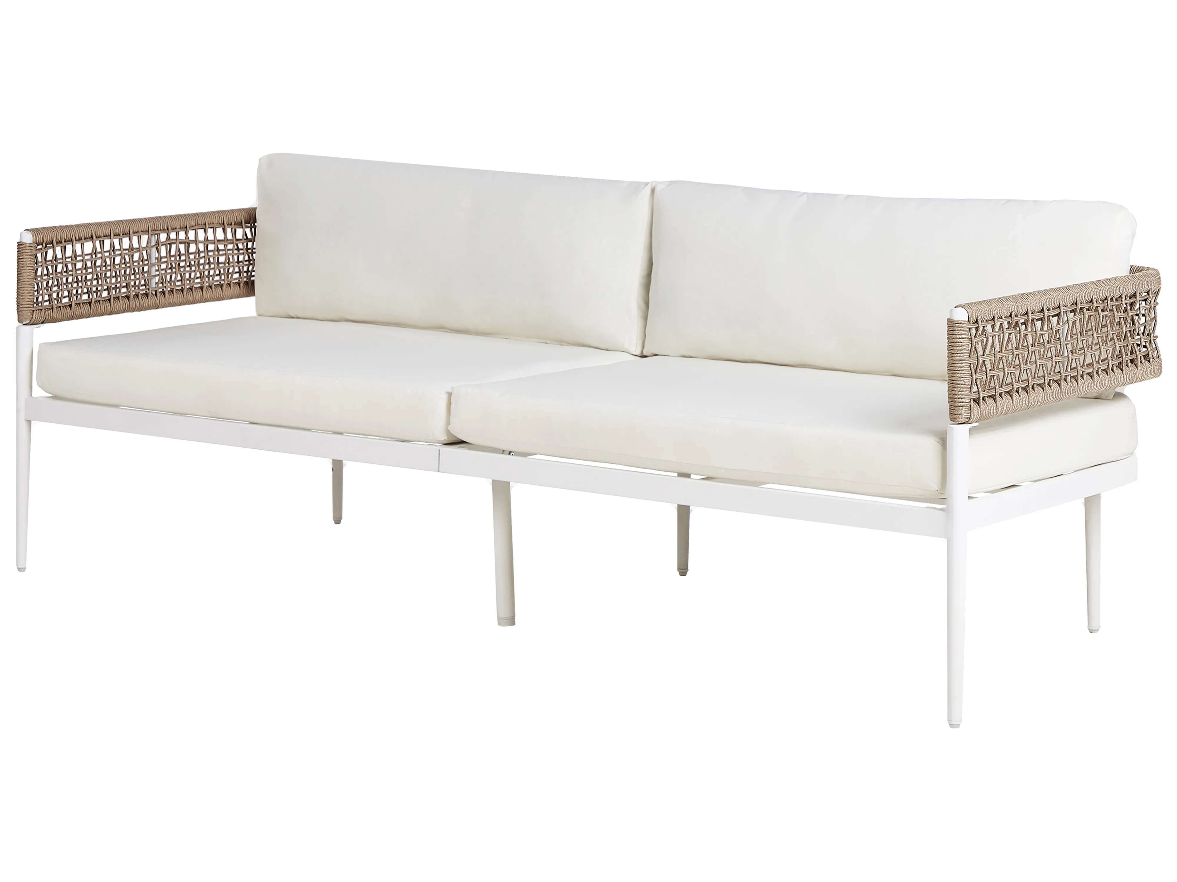 Loungeset met tafel 5-zits SERLA Metaal Wit