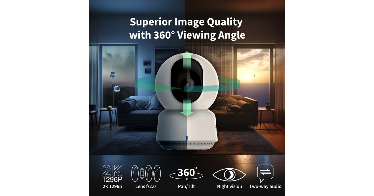 AqaraCamera E1  (Wit, Wi-Fi 6, Bluetooth 5.2)