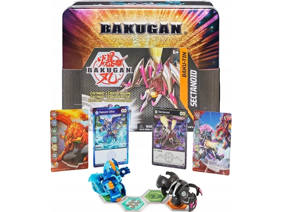 Bakugan BTB Baku Tin S4 BP GML, æske med snurretop, 6 År