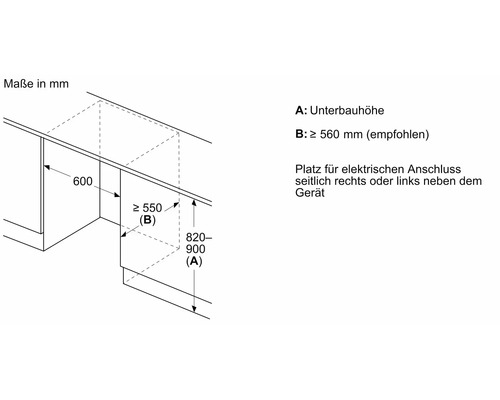 Bosch KUL22ADD0 koelkast met vriesvak, afmetingen (B x H x D): 59,8 x 82 x 54,8 cm, koelvak: 93 l, vriesvak: 17 l