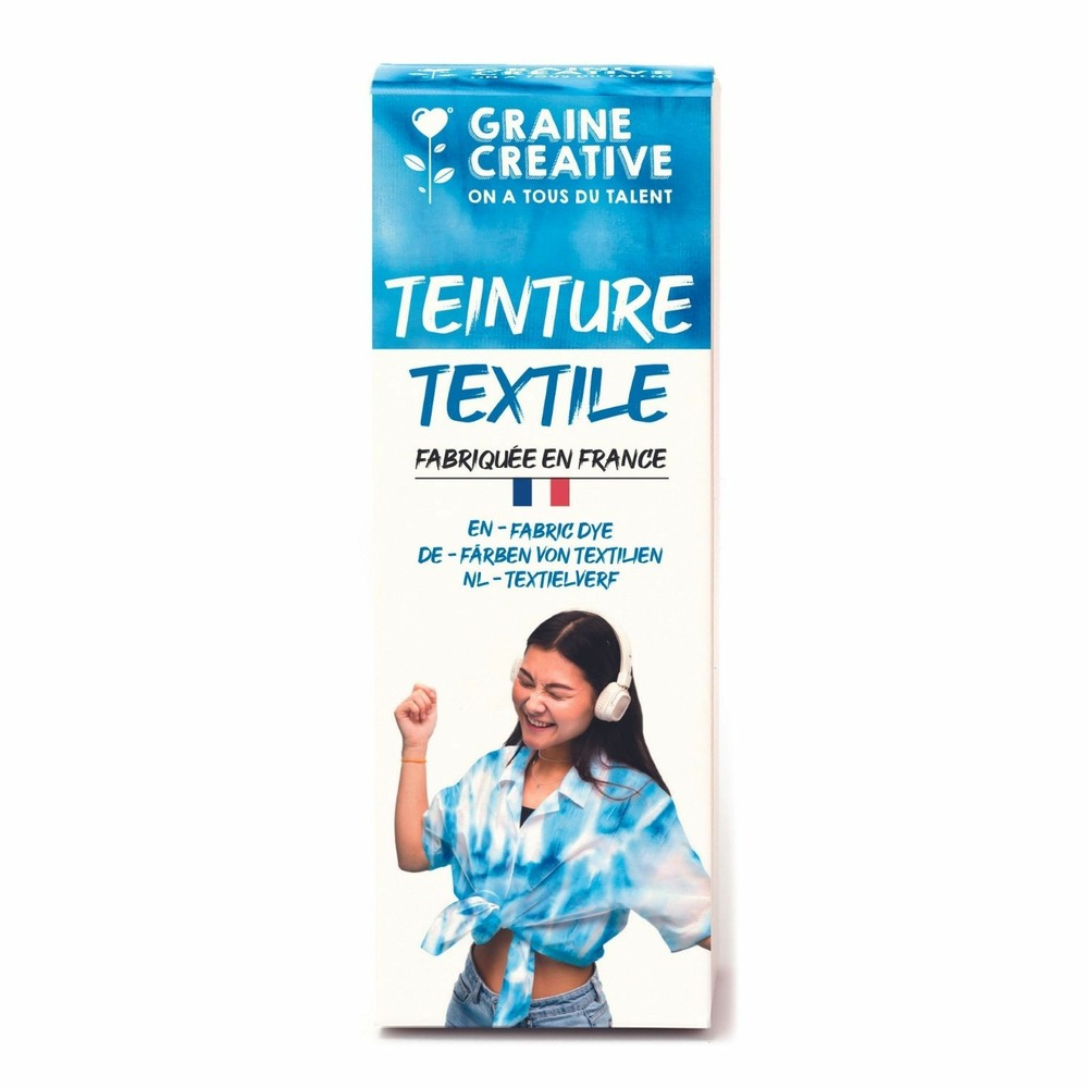 Peinture pour textile 100 ml effet tie and die - ultramarine