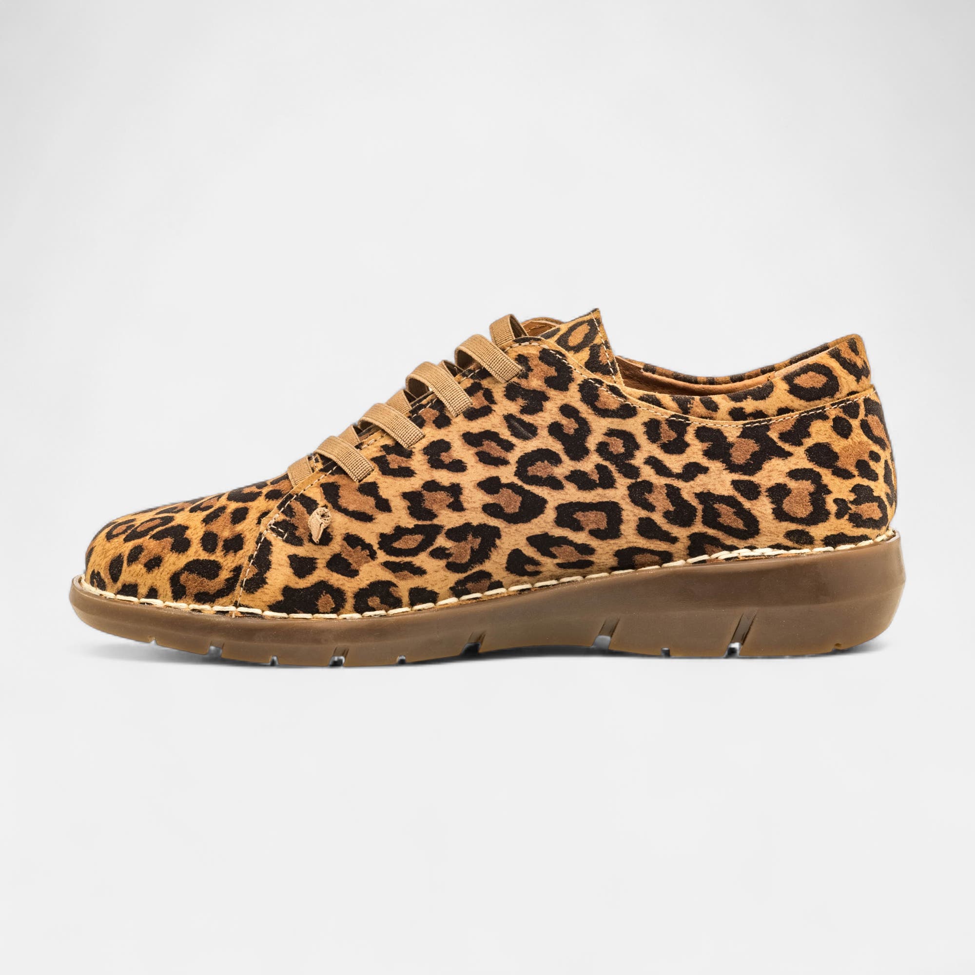 Derbies Femme en cuir camel