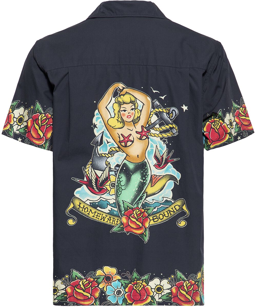 Tropical Hawaiian-style deluxe | King Kerosin Chemise manches courtes