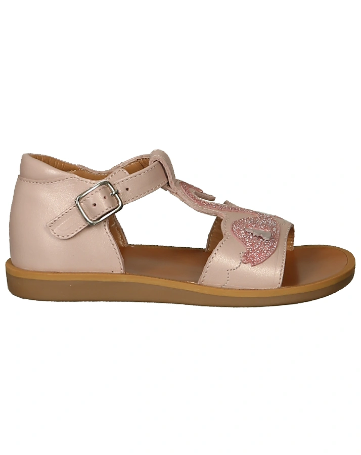 Leder-Sandalen POPPY – SWAN in rosa