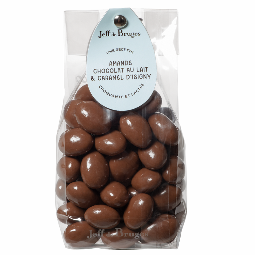Sachet amandes chocolat et caramel 230g