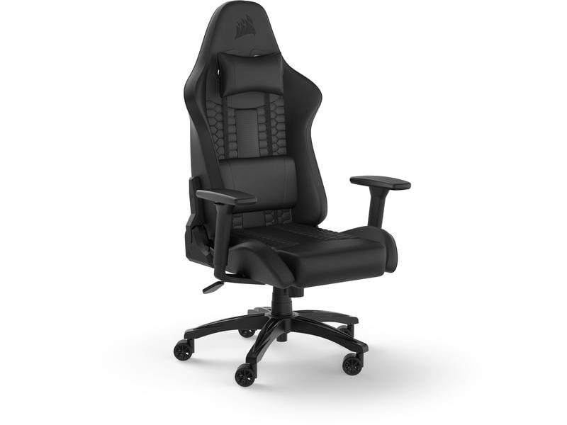 Corsair Gaming-Stuhl T100 Relaxed Kunstleder Schwarz Gaming-Computerstuhl mit 120 kg Belastbarkeit