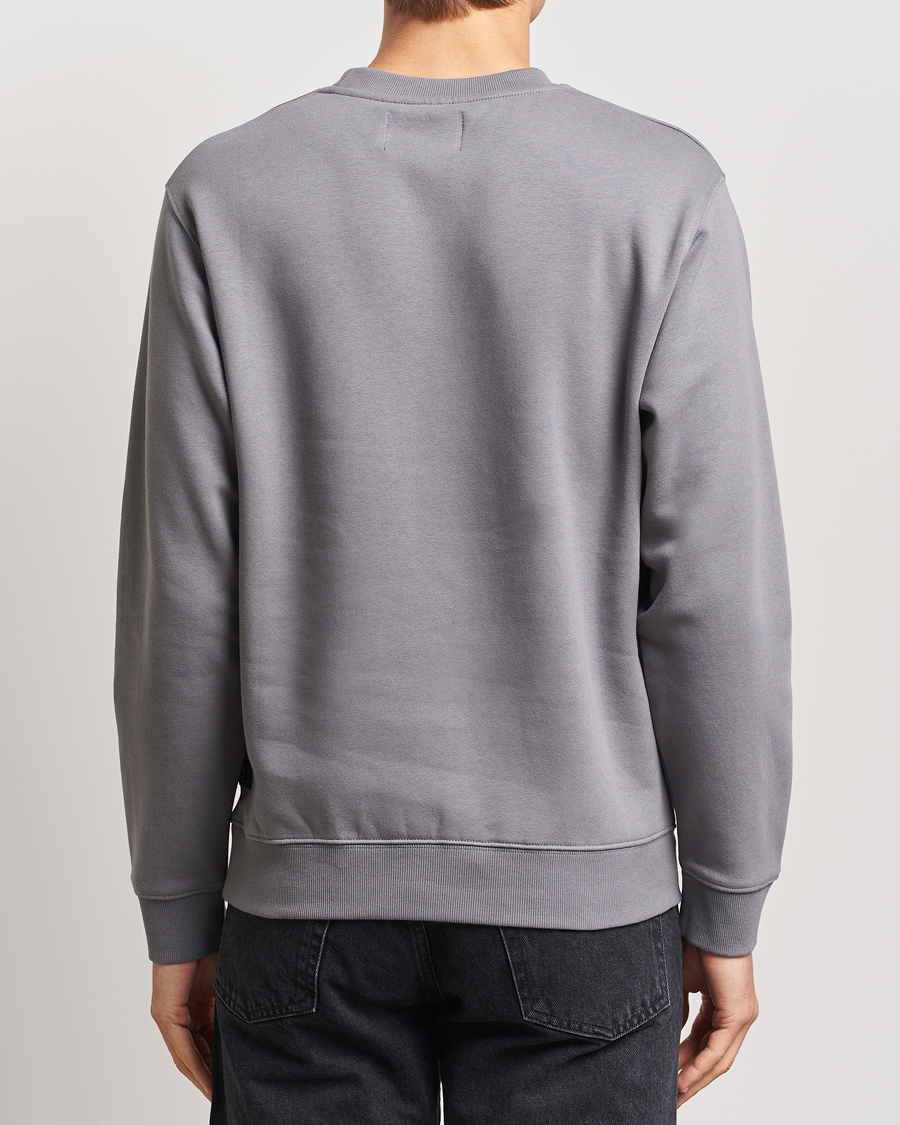 Replay Tonal Logo Crew Neck Sweatshirt Dark Grey