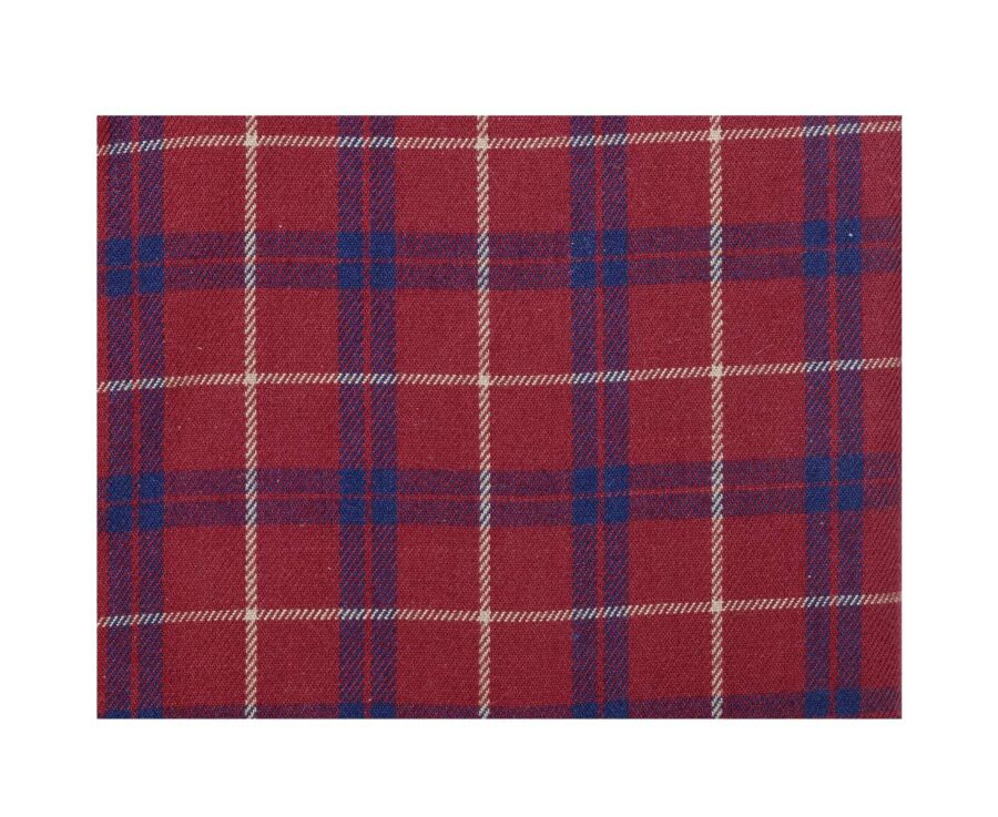 Chemise flanelle rouge sombre à carreaux navy et gold - FARLOW