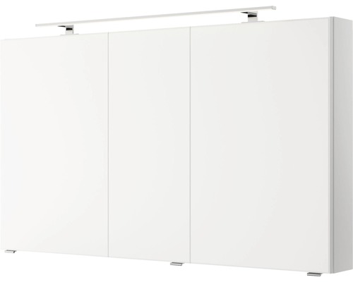 Pelipal Xpressline 4035 spiegelkast, 120 x 14,5 x 70,3 cm, wit, 3-deurs, LED, IP44