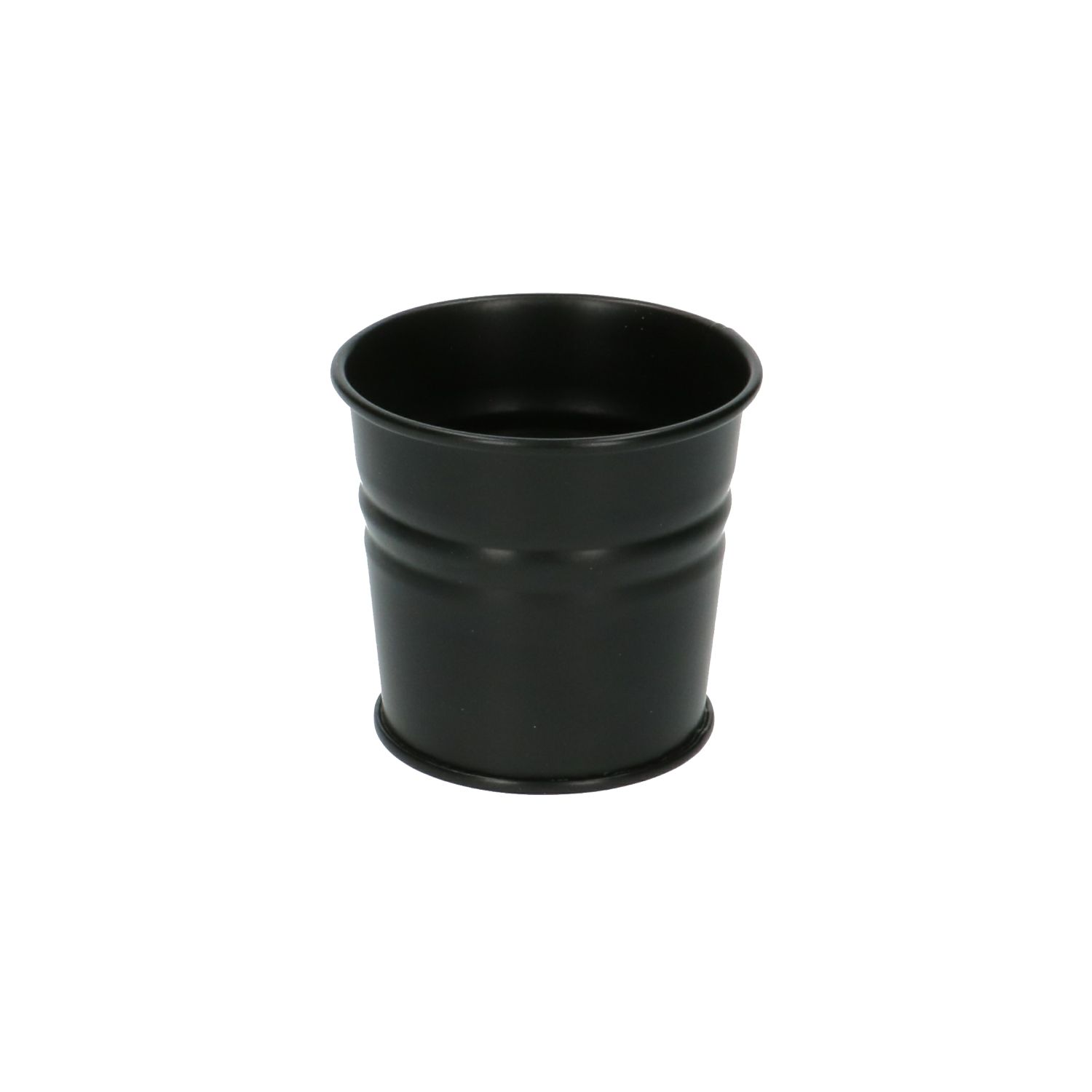 Bloempot, zink, mat zwart, Ø 7 cm