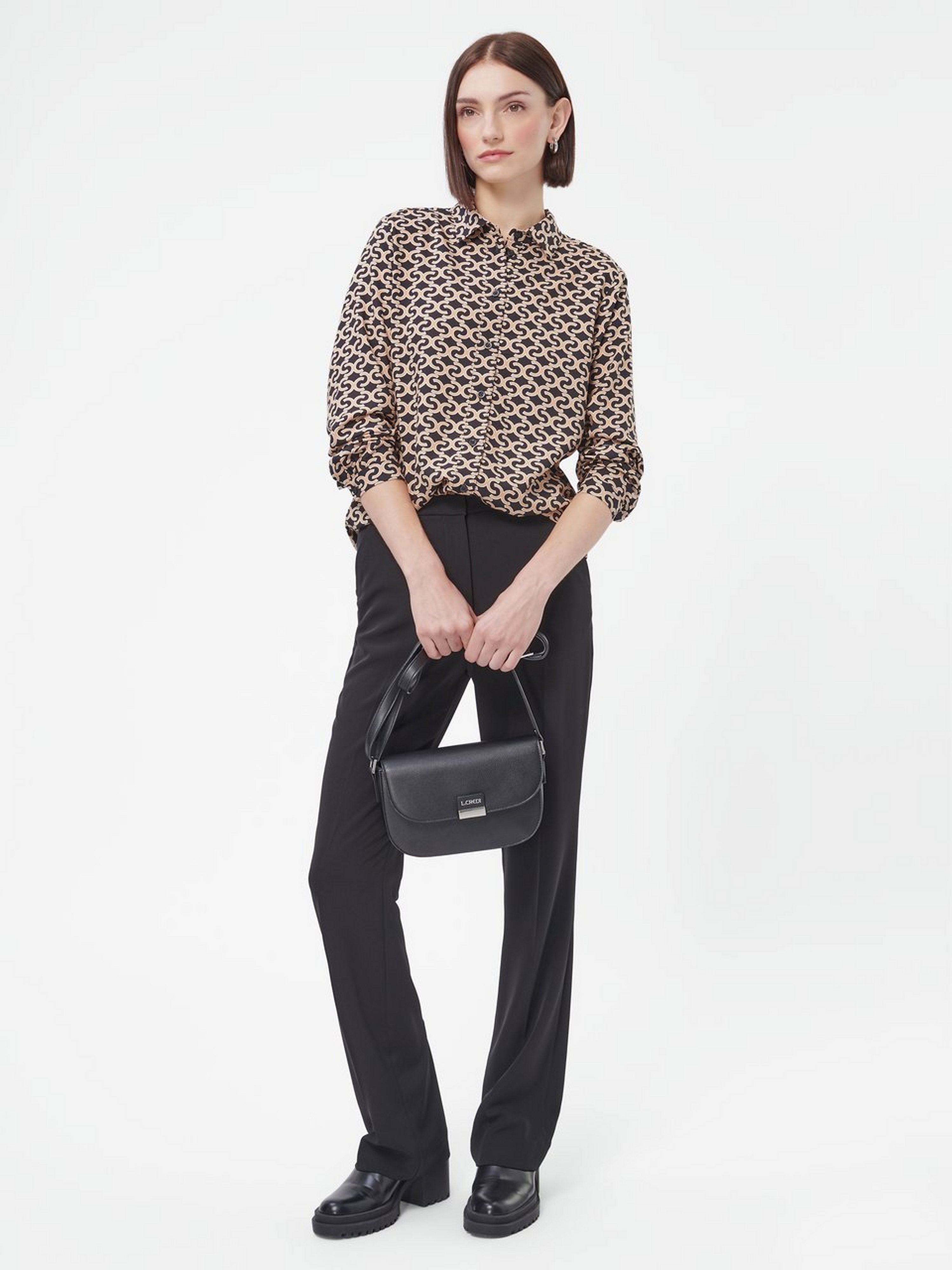 Bluse mit Hemdkragen