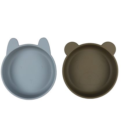 Liewood Sk?le - Silikone - Vanessa - 2-pak - Blåe Fog/Khaki Mix