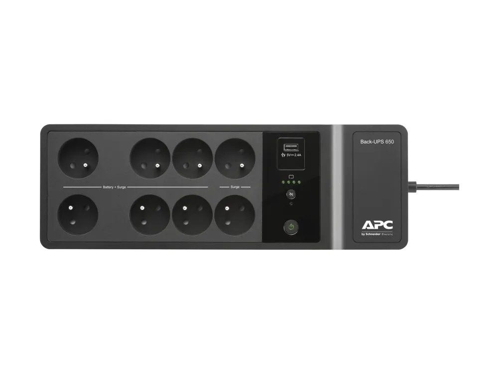 APC Back-UPS BE650G2-CP - UPS - AC 220-240 V - 400 Watt - 650 VA - output-stikforbindelser: 8