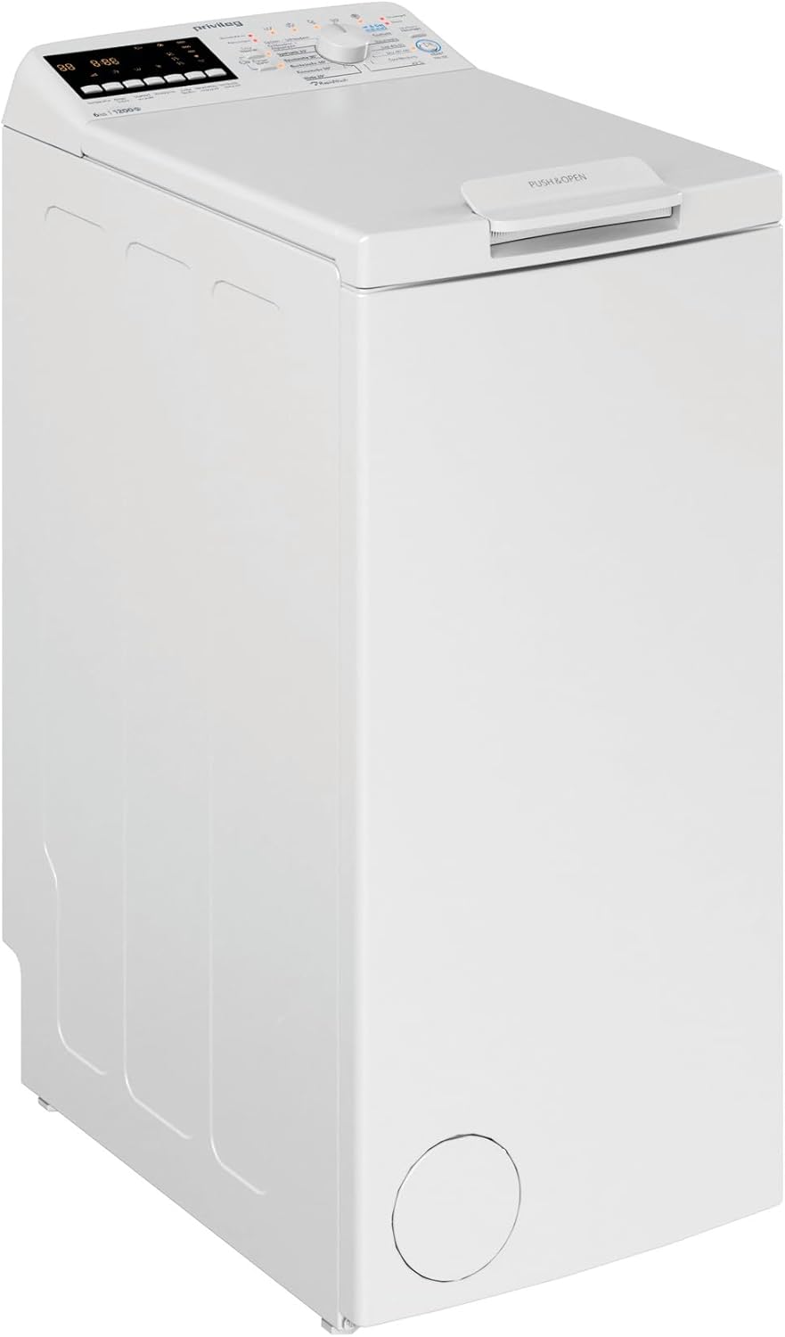 Privileg PWT Class B6 S5 N Waschmaschine Toplader/1200 UpM/6 kg/EEK B/Turn&Go Programm/Rapid Wash/SoftOpening/Extra Spülen/Energy Saver/Mehrfachwasserschutz+/Extra Waschen/Startzeitvorwahl