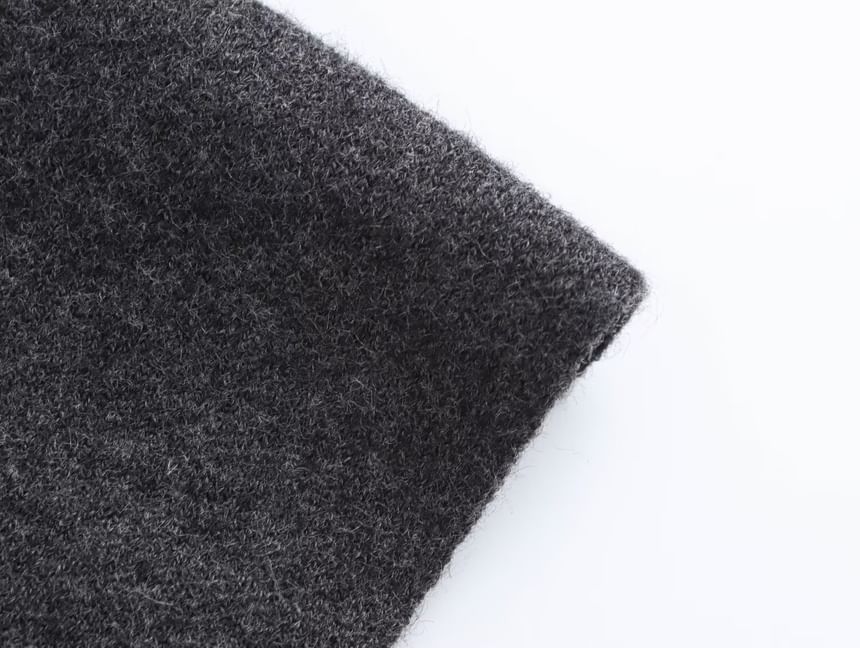 Starsavvy - Melange Hoop Accent Knit Cape