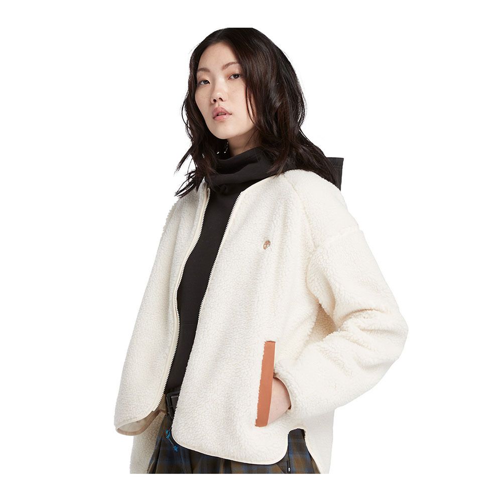 Timberland SHERPA FLEECE BOMBER - Polaire Femme smoke