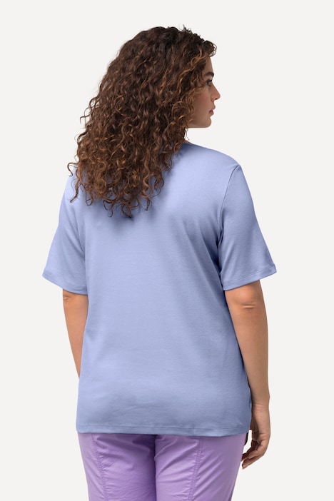 Shirt, doppellagige Vorderseite, Slim, Rundhals, Halbarm