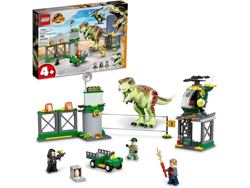 LEGO Jurassic World 76944 T. rex på dinosaurflugt