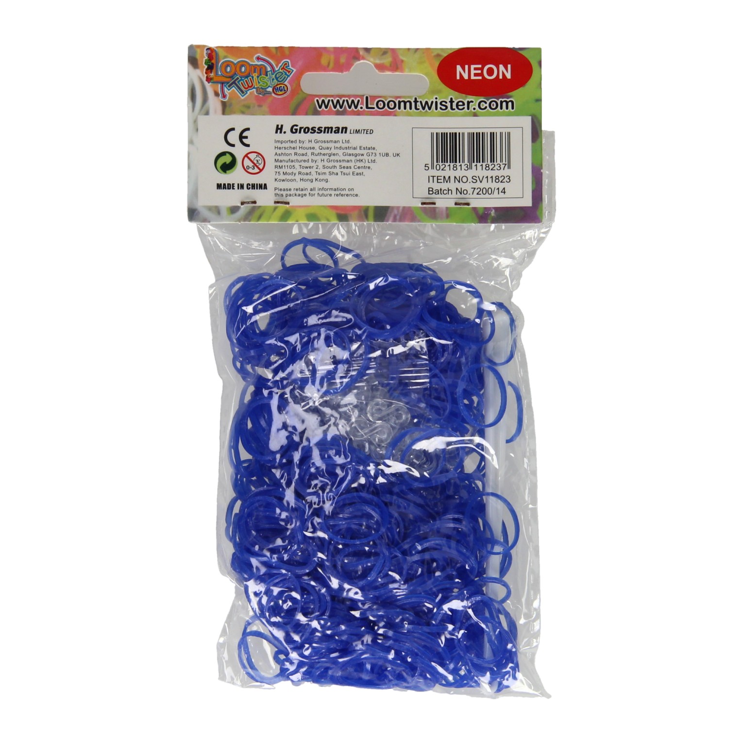 Loombands Blauw Set, 600st.