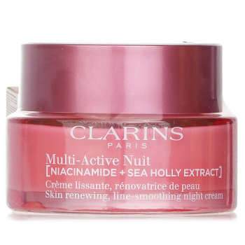 Clarins Multi-Active Nuit (Niacinamide   Sea Holly Extract) Skin Renewing Line-Smoothing Night Cream Dry Skin 50ml/1.7oz