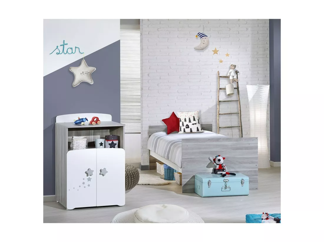 BABY PRICE Lit Combine Evolutif Bebe New Nao - 120x60 cm