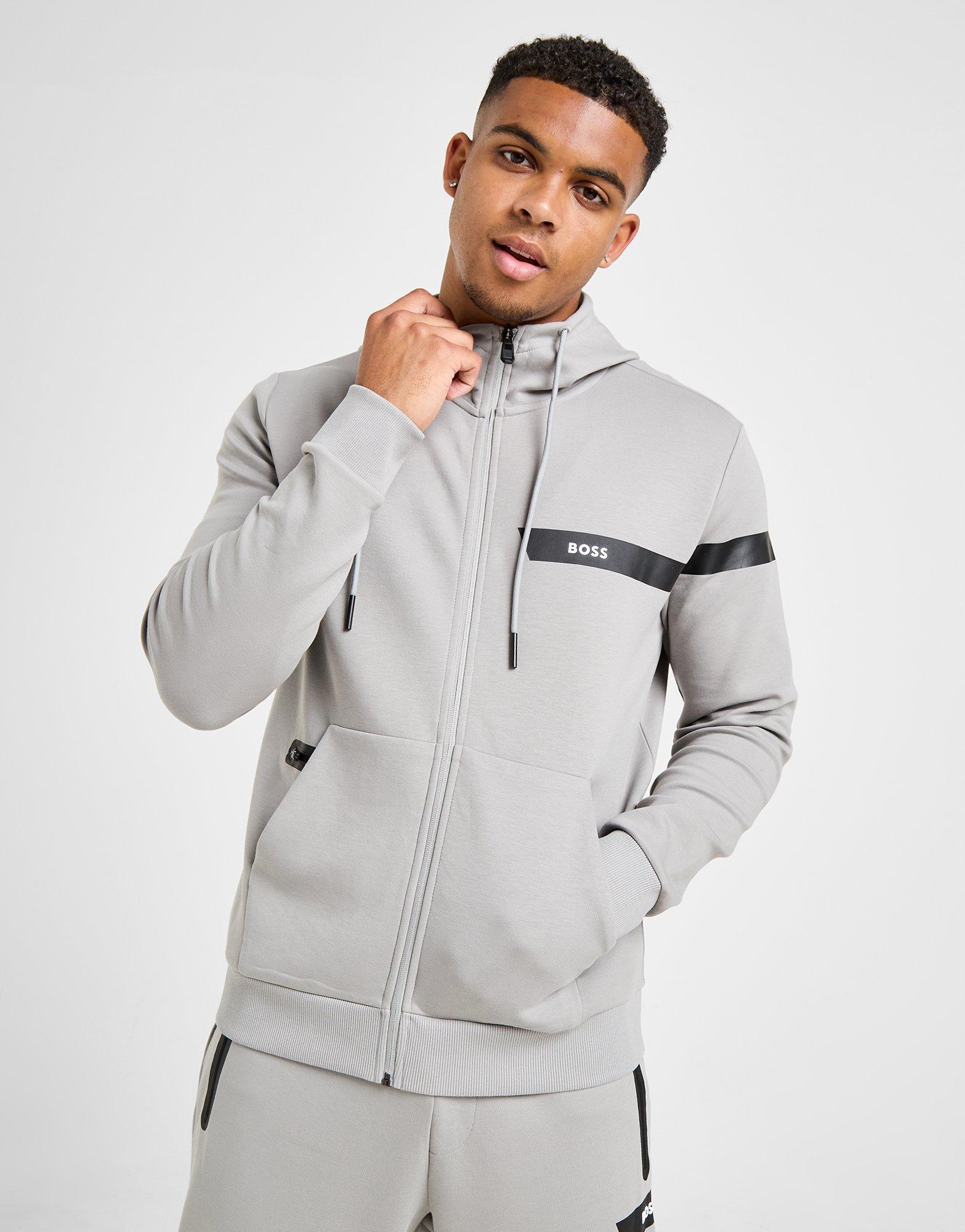 BOSS Sweat à Capuche Stripe Saggy Homme