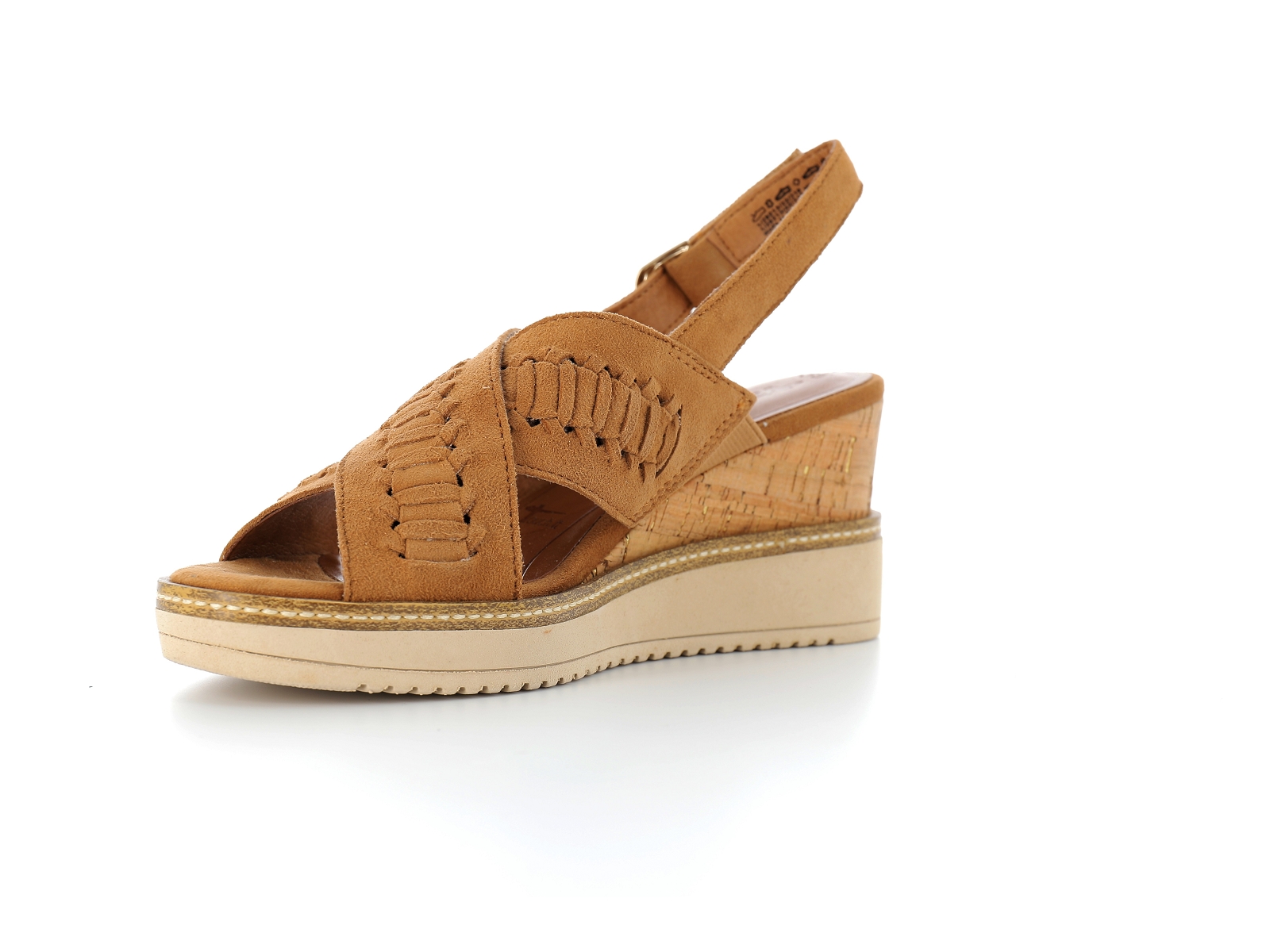 Tamaris-28213 Cuir Velours Marron