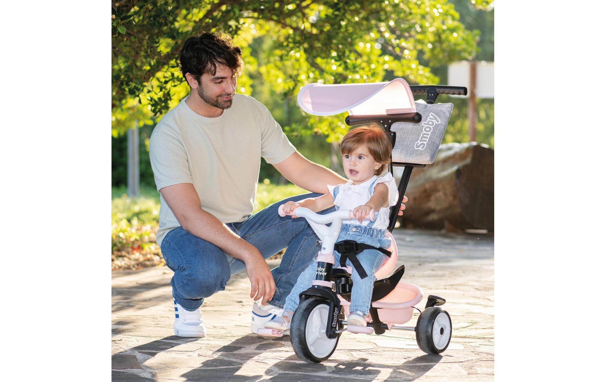 Dreirad Baby Driver Rosa3-in-1 Dreirad mit Sicherheitsfunktionen