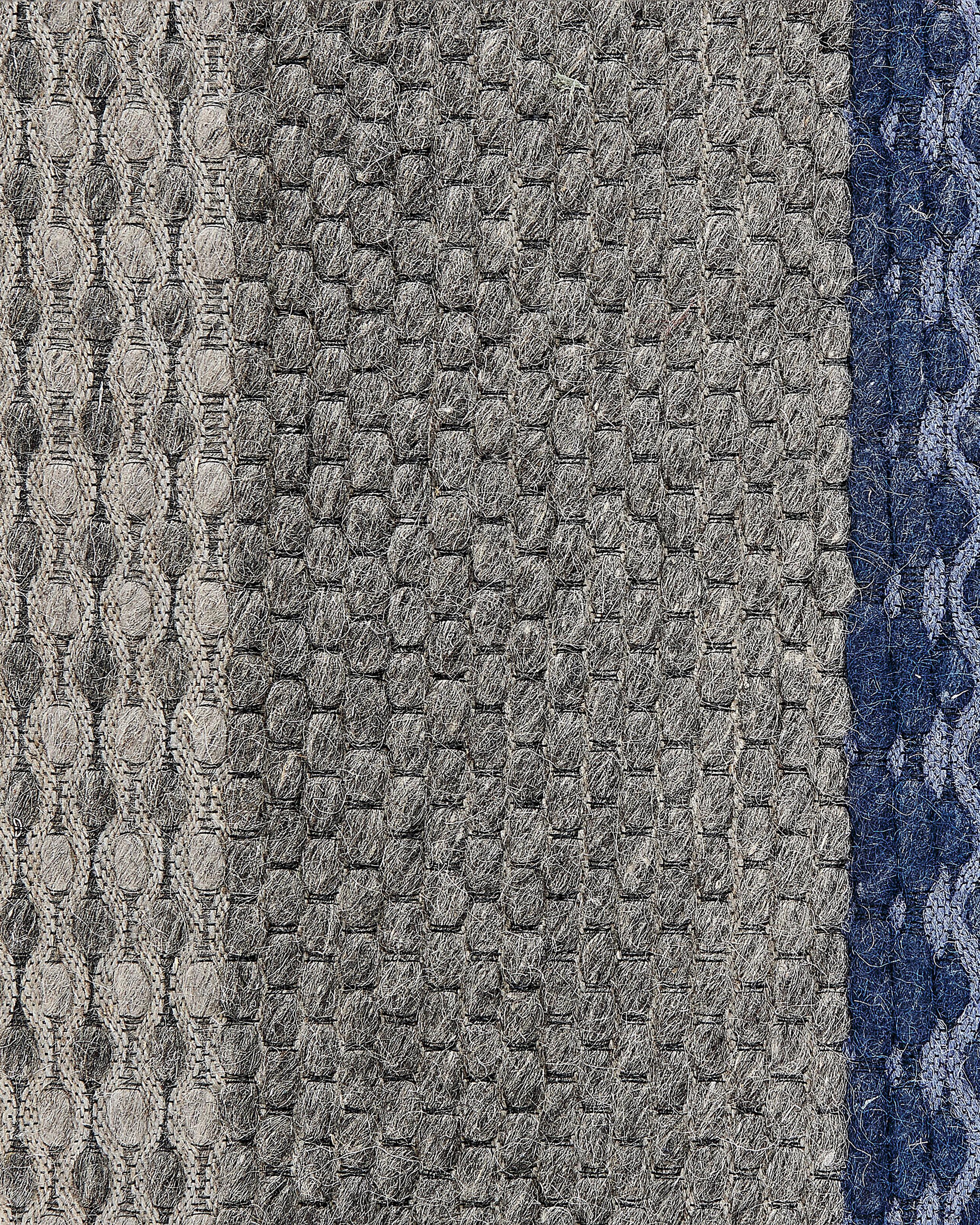 Vloerkleed AKKAYA Blauw 160 x 220 cm Wol