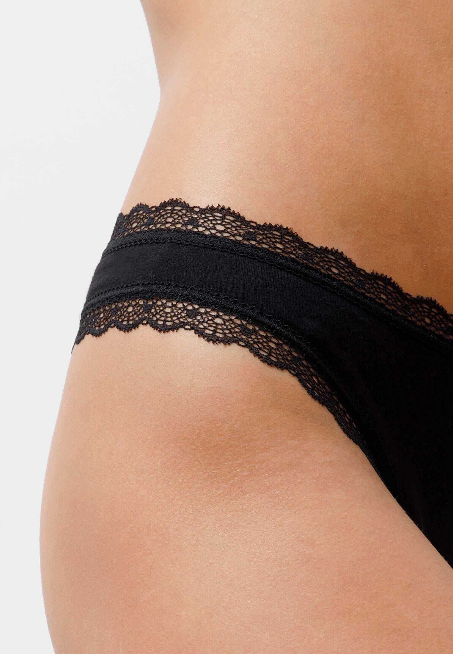 SNOCKS| Damen Tangas mit Spitze im 3er-Pack