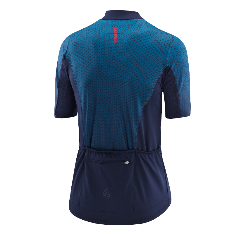 Löffler Flux heren blauw korte mouwen fietsshirt