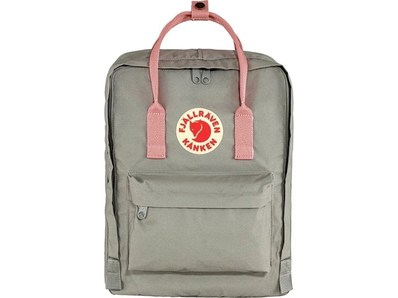 Fjällräven Freizeitrucksack Kanken 16 l, Hellgrau/Pink Leichter Alltagsrucksack