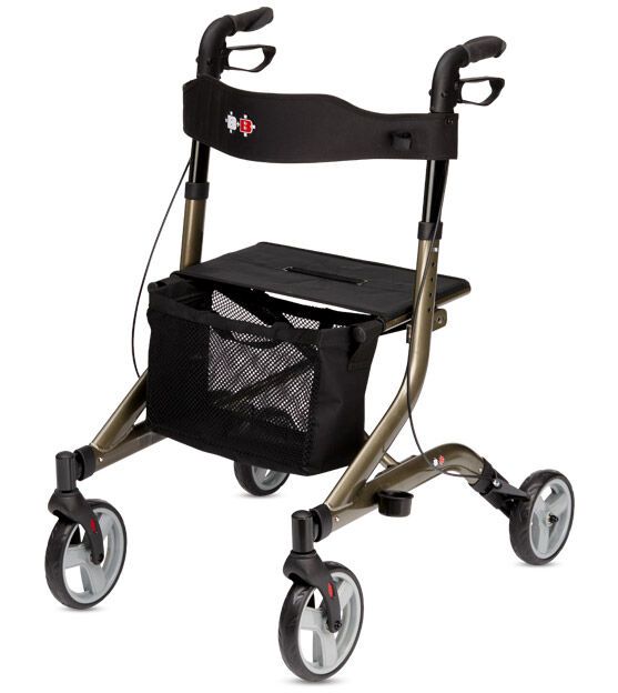 Bischoff & Bischoff Rollator Capero faltbar Leichtgewichtrollator mit Rückengurt