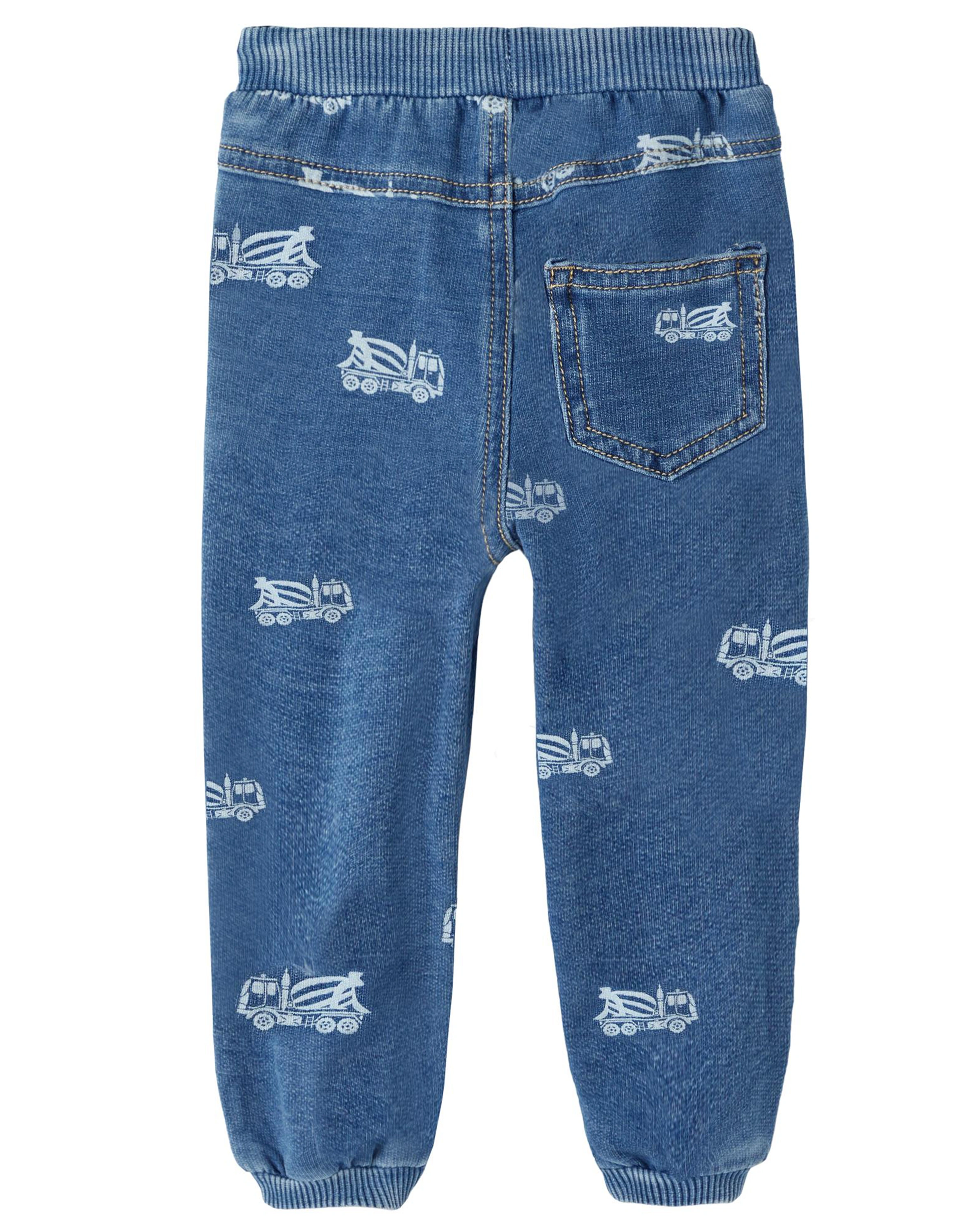 Sweathose NMMBEN BAGGY AOP in medium blue