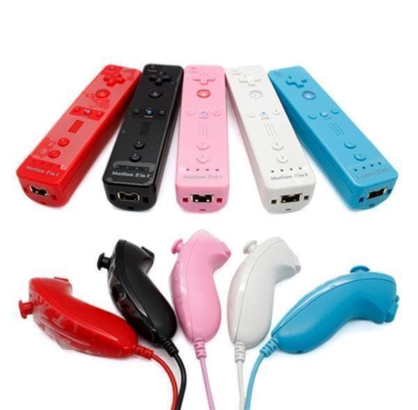 Kompatibel med Wii & Wii U Controller Set Motion Plus Bulk White