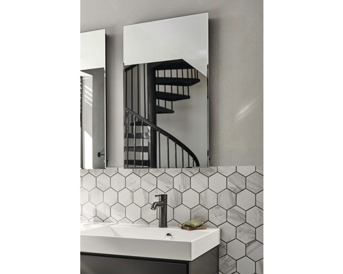 LED Infinity badkamerspiegel Barcelona 50x80 cm met schakelaar IP 44 (beschermd tegen vreemde voorwerpen en spatwater)