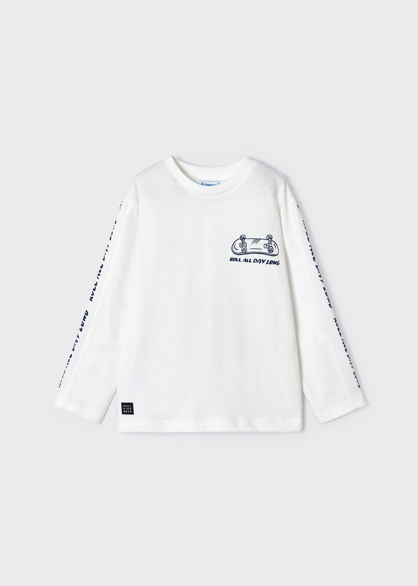 Camiseta Better Cotton com estampa em relevo para meninos