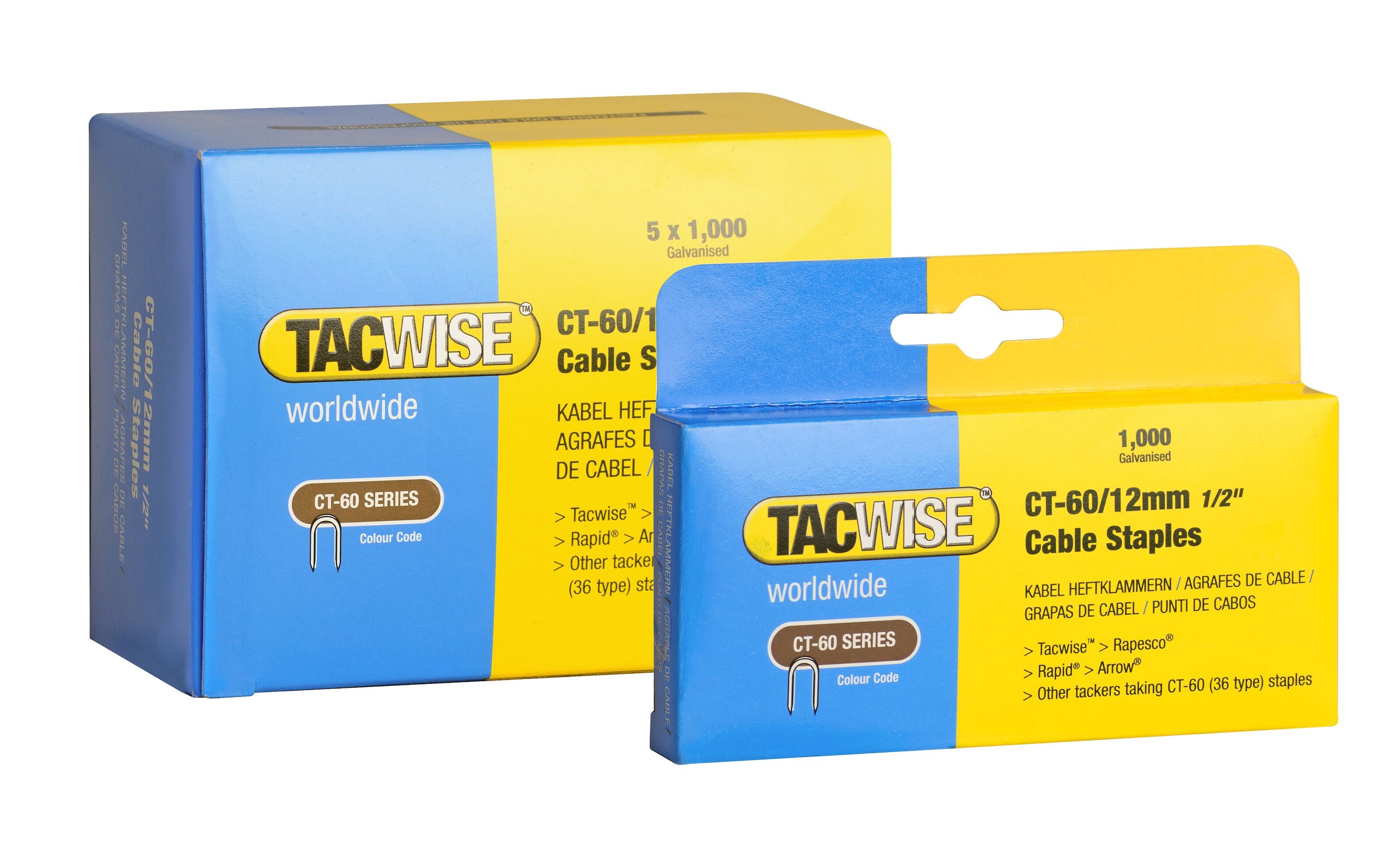 Tacwise CT-60 Kabelstifter 12 mm 5000-pk.