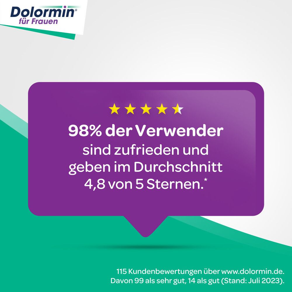 Dolormin für Frauen bei Menstruationsbeschwerden mit Naproxen
