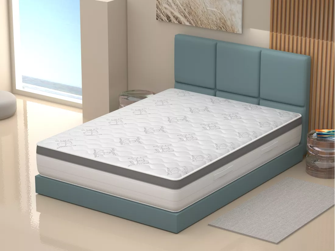 Matelas 5 couches, Memory Foam, Bayscent Neutralizer Amovible,13 zones 80x190x25