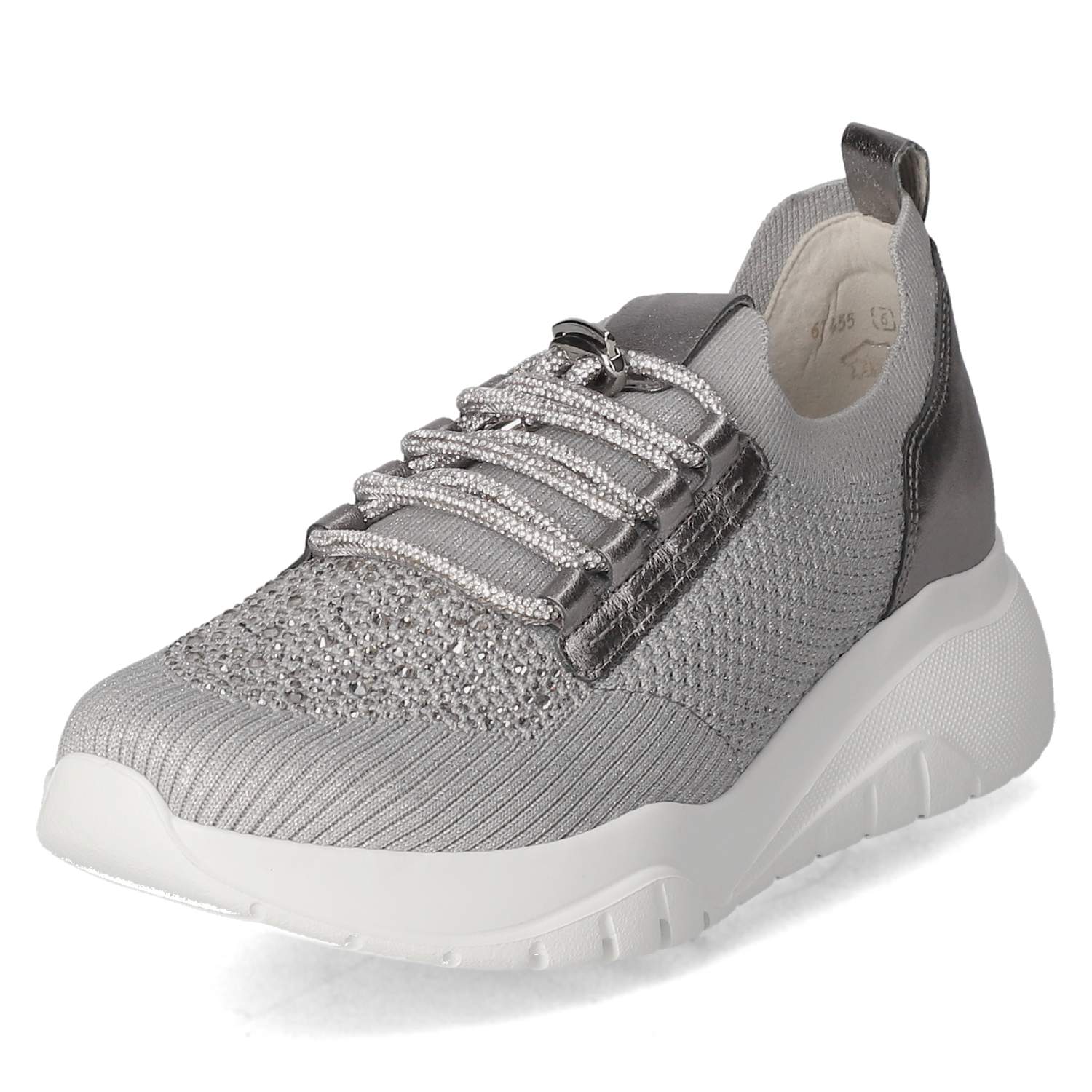 Gabor Low Sneaker - grau (glitter)