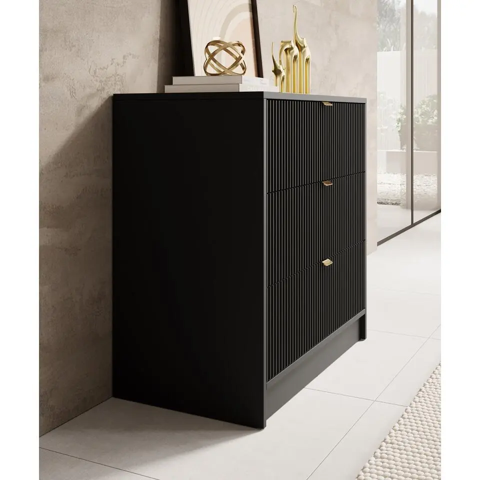Meubella - Ladekast Tavares - Zwart - 80 cm