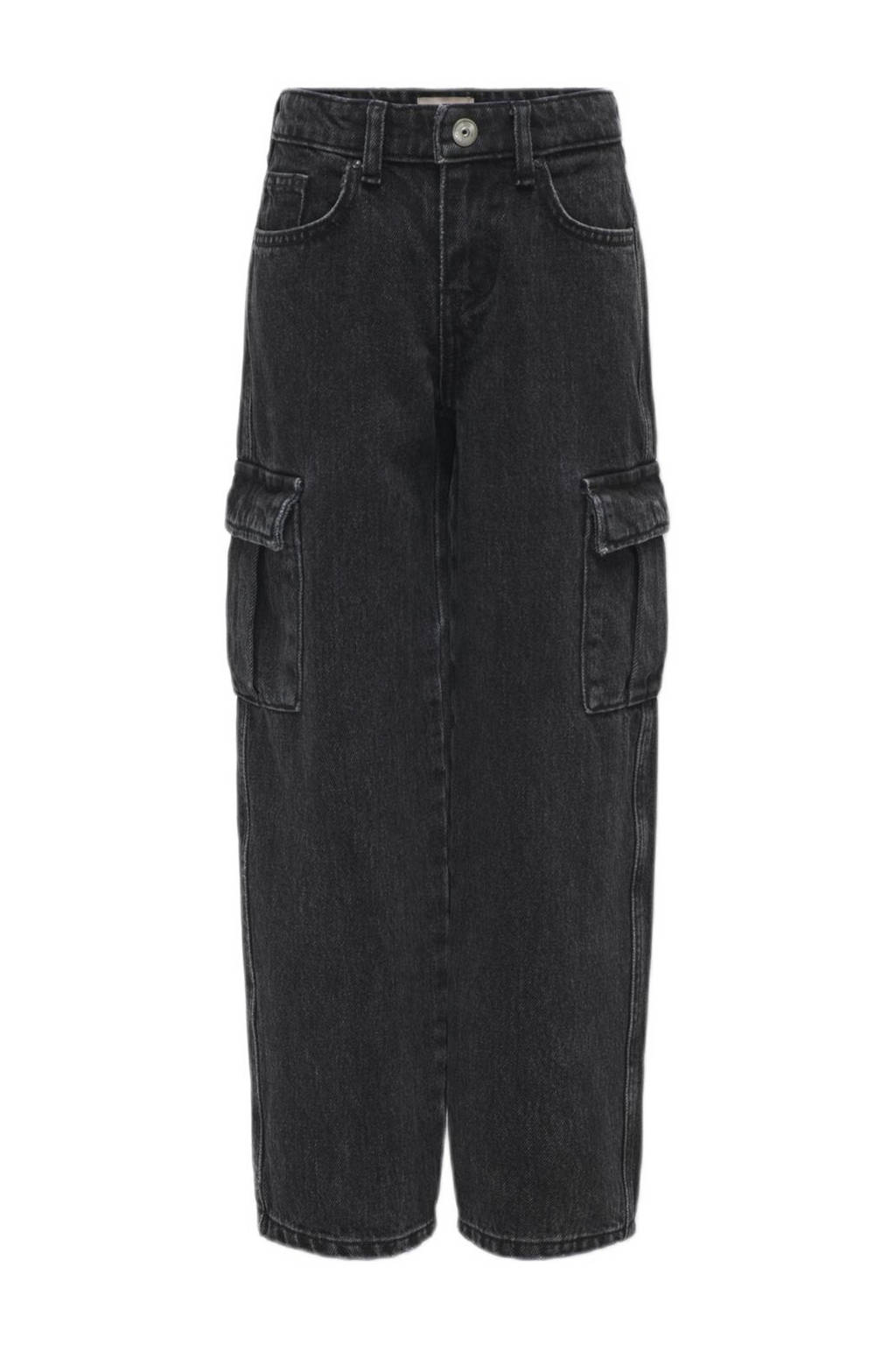 ONLY wide leg jeans KOGHARMONY washed black