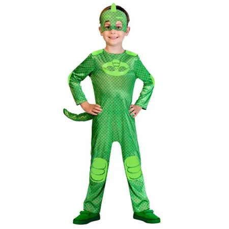 amscan Kinderkostüm PJ Masks Gecko Good, grün, 7 - 8 Jahre, 116 - 128 cm