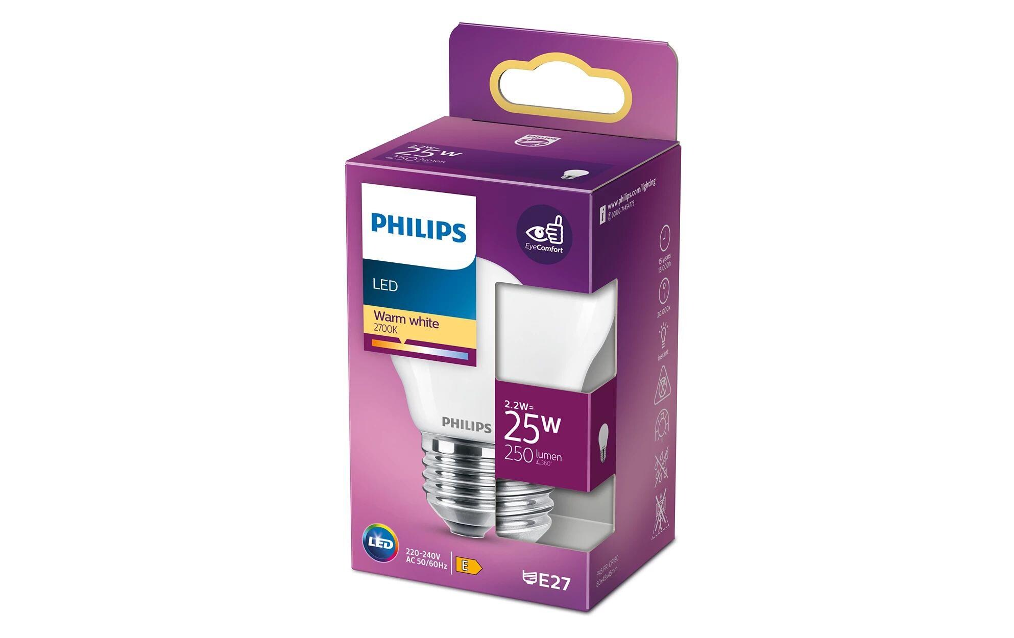 Lampe LEDcla 25W E27 P45 WW FR ND WarmweissLeuchtmittel P45 mit matter Oberfläche