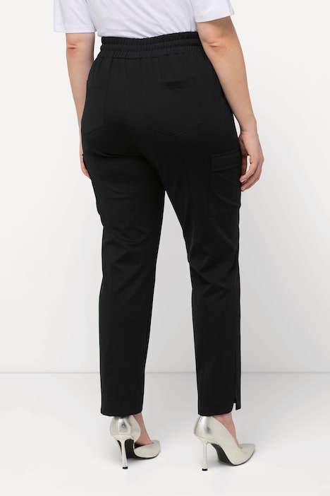 Cargohose, Taschen, Elastikbund, Saumschlitze