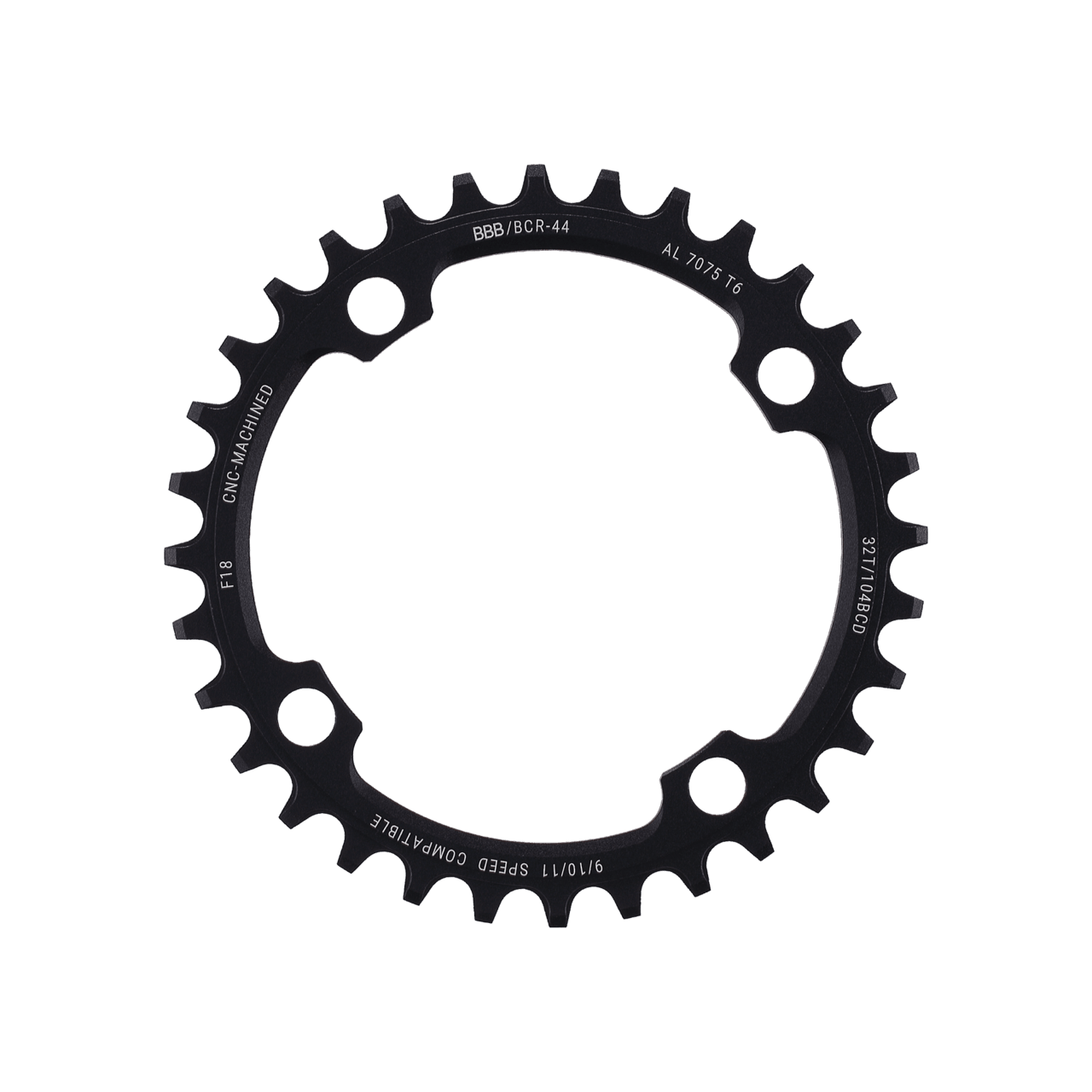 BBB MTBGear klinge N/W 1x9/10/11 ø 104mm 32 tænder